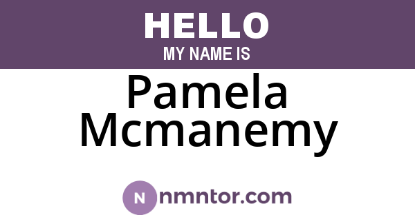 Pamela Mcmanemy