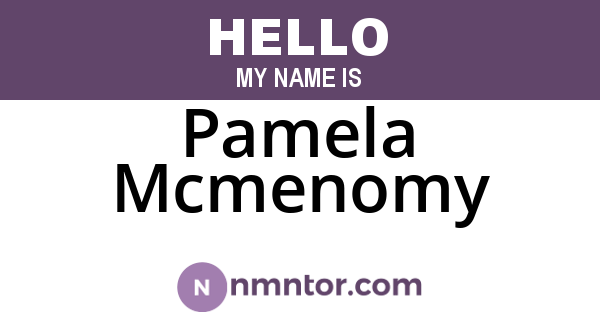 Pamela Mcmenomy