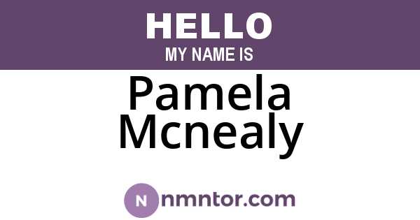 Pamela Mcnealy