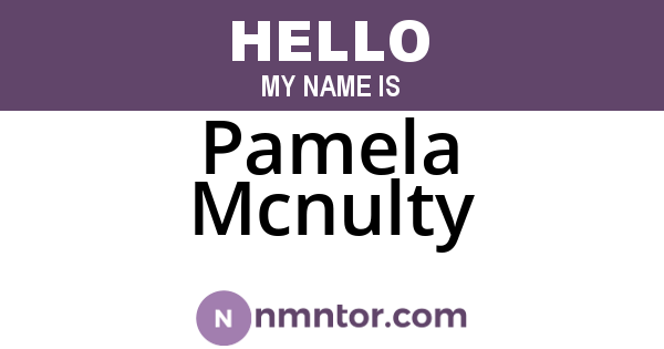 Pamela Mcnulty