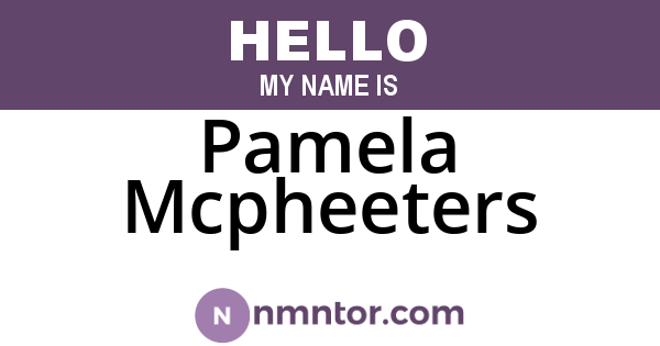 Pamela Mcpheeters