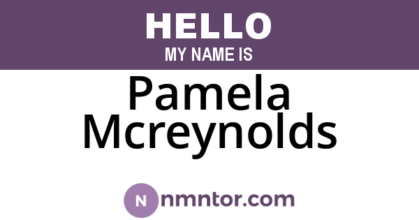 Pamela Mcreynolds