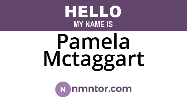 Pamela Mctaggart