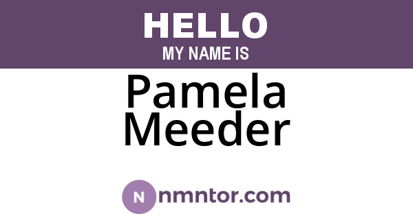 Pamela Meeder