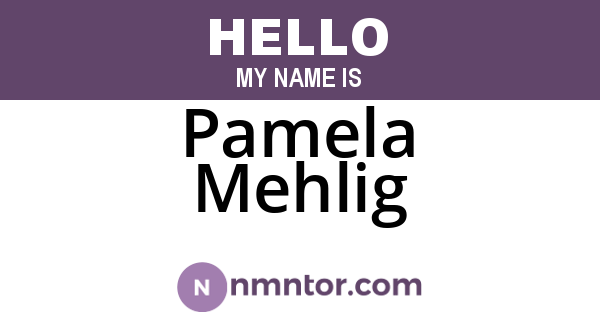 Pamela Mehlig