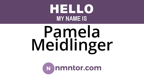 Pamela Meidlinger