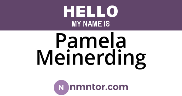 Pamela Meinerding