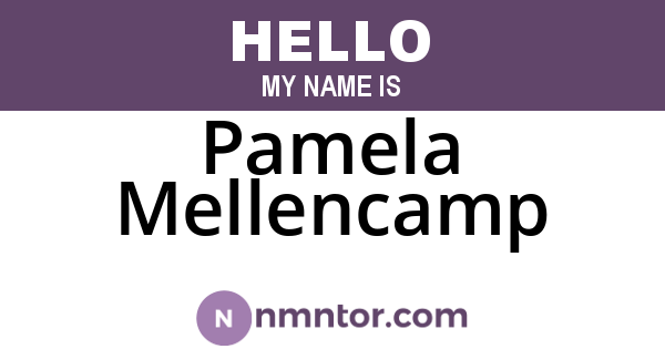 Pamela Mellencamp