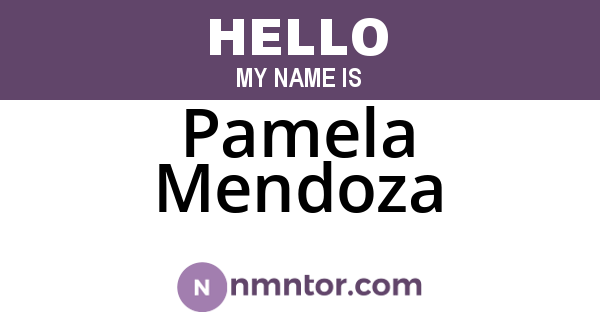 Pamela Mendoza