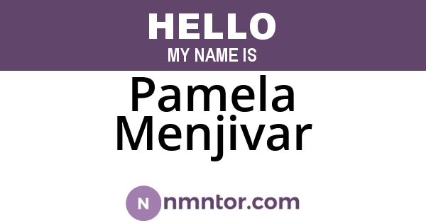 Pamela Menjivar