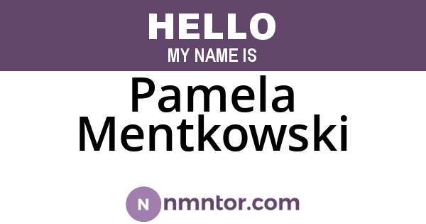 Pamela Mentkowski