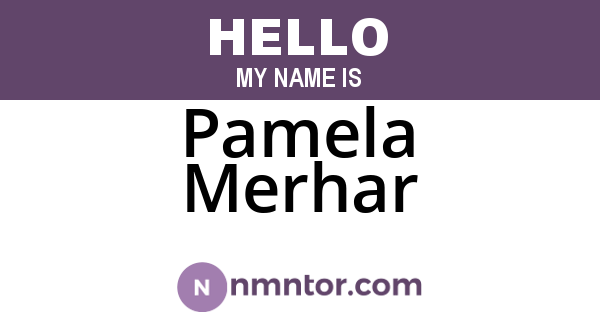 Pamela Merhar