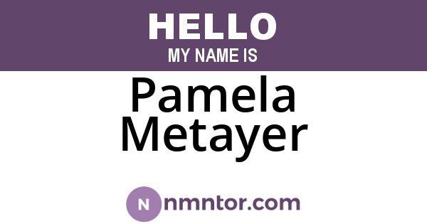 Pamela Metayer