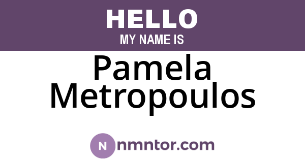 Pamela Metropoulos
