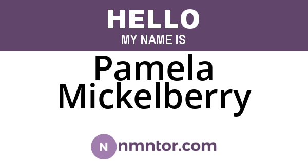 Pamela Mickelberry