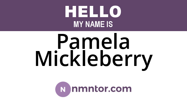 Pamela Mickleberry