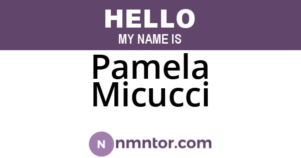 Pamela Micucci