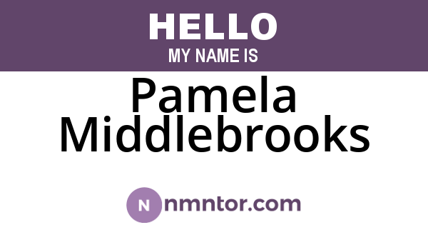 Pamela Middlebrooks
