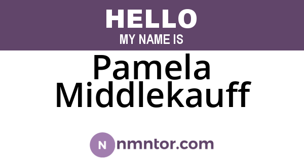 Pamela Middlekauff