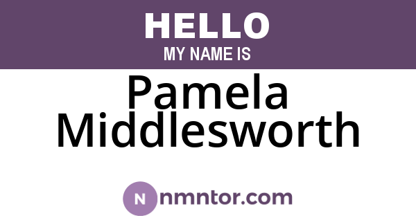 Pamela Middlesworth