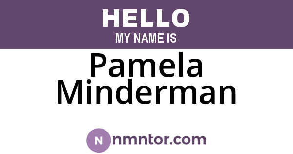Pamela Minderman