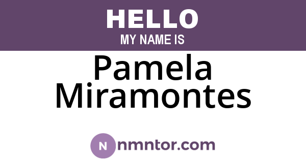 Pamela Miramontes