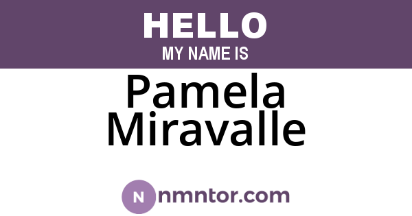 Pamela Miravalle