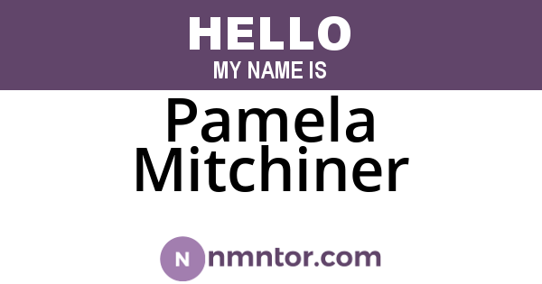 Pamela Mitchiner