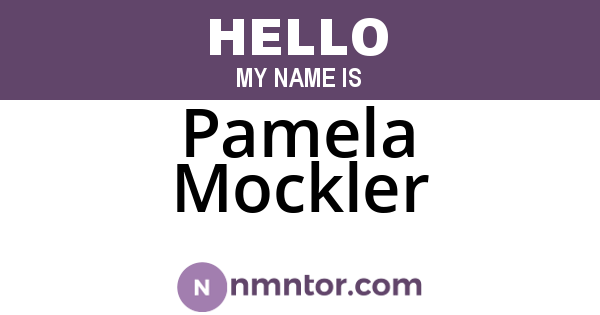 Pamela Mockler