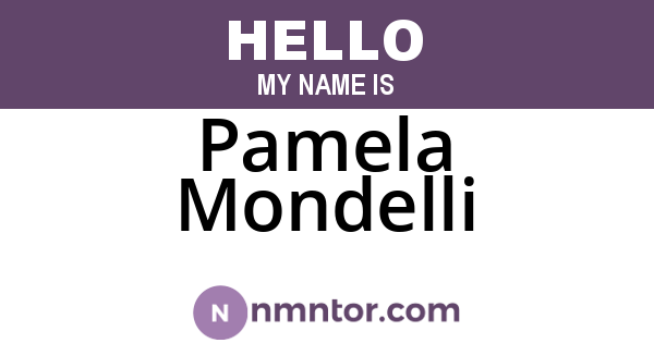 Pamela Mondelli