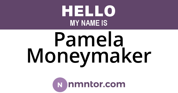 Pamela Moneymaker