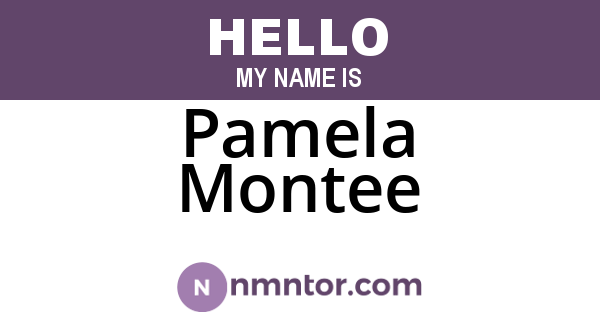 Pamela Montee