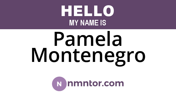 Pamela Montenegro