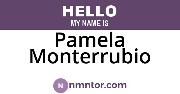 Pamela Monterrubio