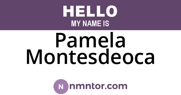 Pamela Montesdeoca