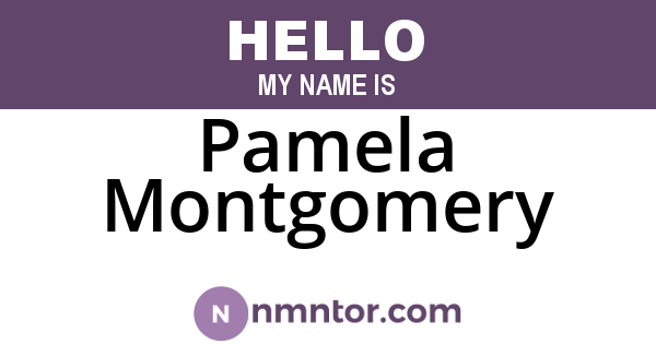 Pamela Montgomery