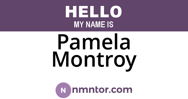 Pamela Montroy