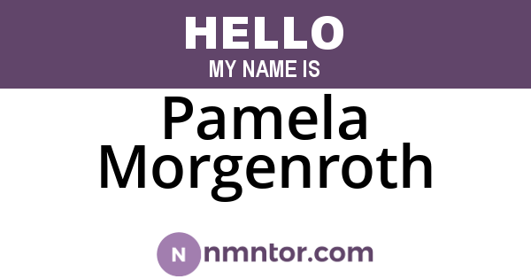 Pamela Morgenroth