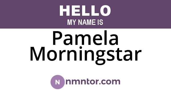 Pamela Morningstar