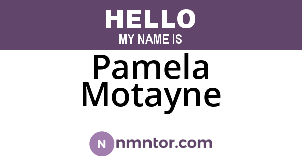 Pamela Motayne