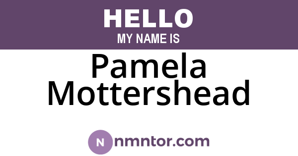Pamela Mottershead