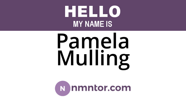 Pamela Mulling