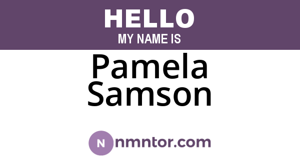 Pamela Samson
