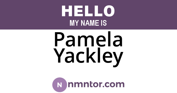 Pamela Yackley