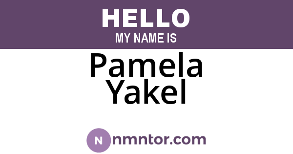Pamela Yakel
