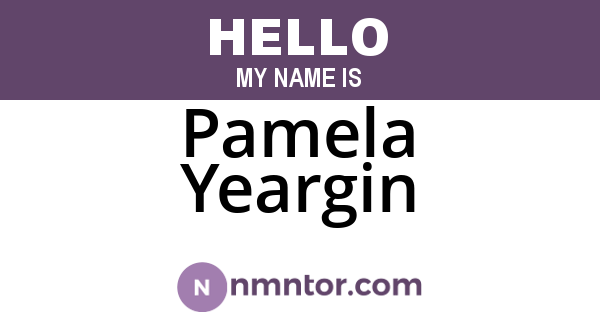 Pamela Yeargin