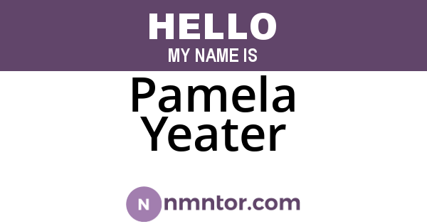 Pamela Yeater