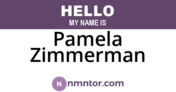 Pamela Zimmerman