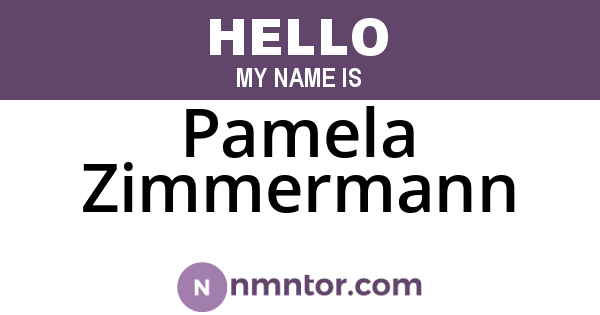 Pamela Zimmermann