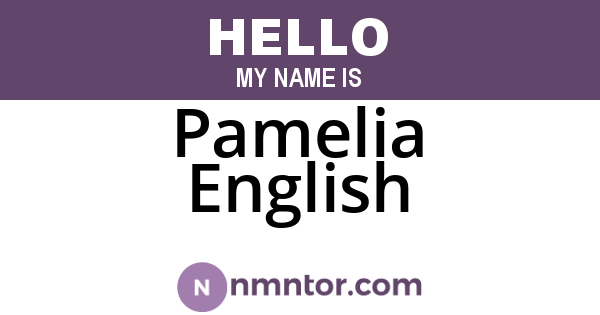 Pamelia English